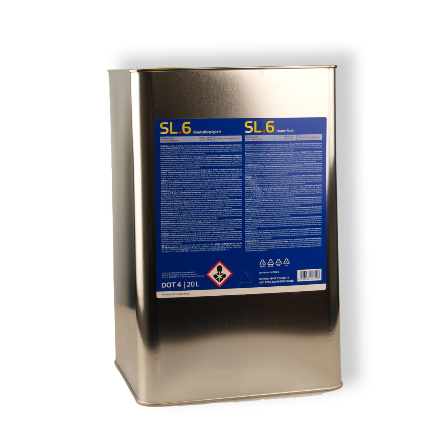 20L ATE Bremsflüssigkeit DOT4 (03.9901-6411.2) – Bild 2