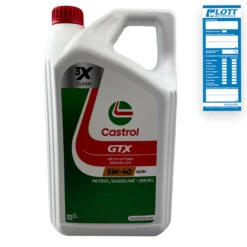 5L Castrol GTX 5W-40 Motoröl (15218F)