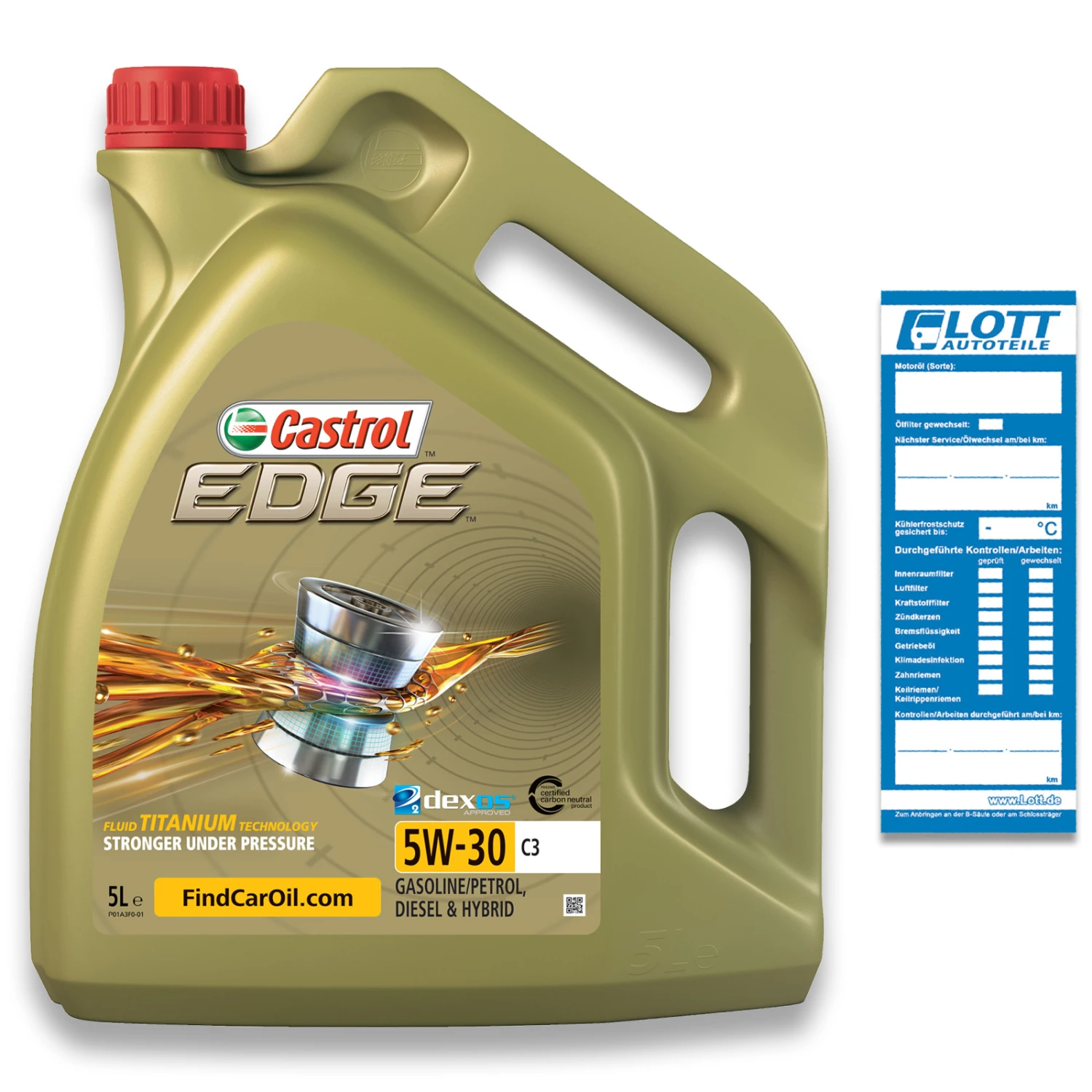 5L Castrol Motoröl Edge Titanium FST C3 5W-30 (1552FD)