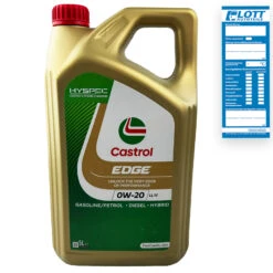 5L CASTROL Motoröl EDGE 0W-20 LL IV (15B1B3)