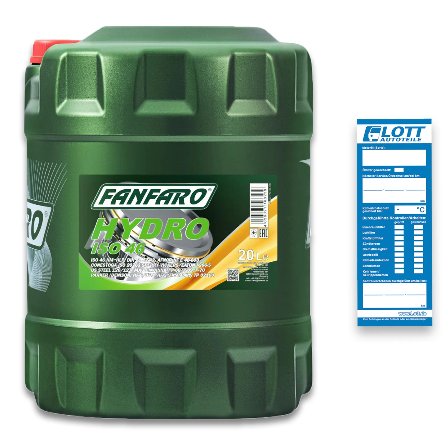 20L Fanfaro ISO 46 Hydrauliköl (FF2102-20)