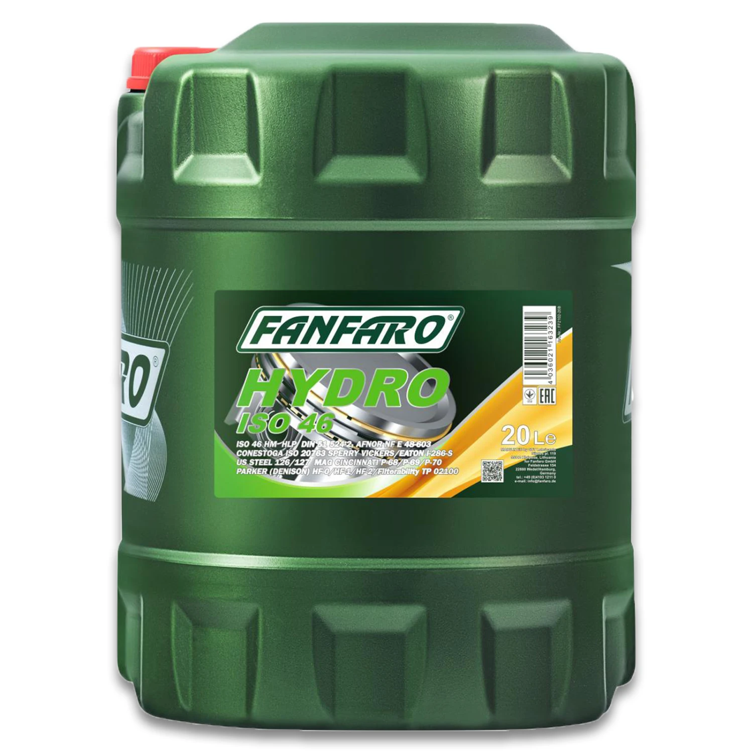 20L Fanfaro ISO 46 Hydrauliköl (FF2102-20) – Bild 2