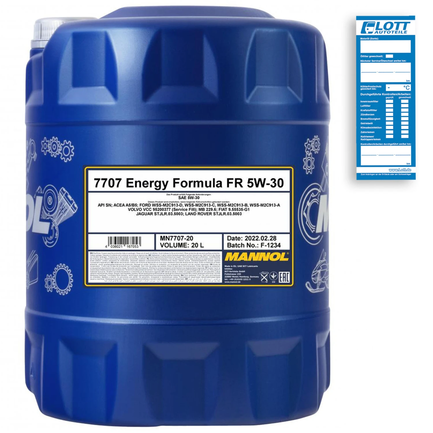 20L Mannol 7707 Motoröl 5W-30 (MN7707-20)