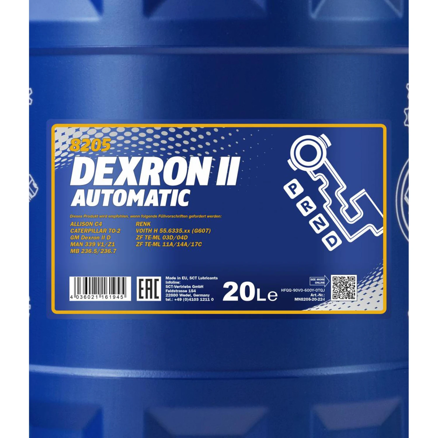 20L Mannol Automatikgetriebeöl Dexron 2 (MN8205-20) – Bild 2