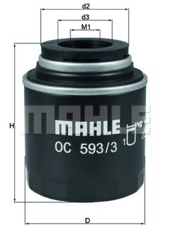 MAHLE Ölfilter (OC 593/3)