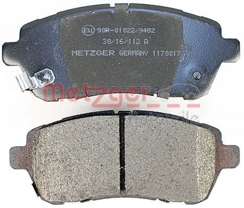 METZGER Bremsbelagsatz, Scheibenbremse (1170017) – Bild 4