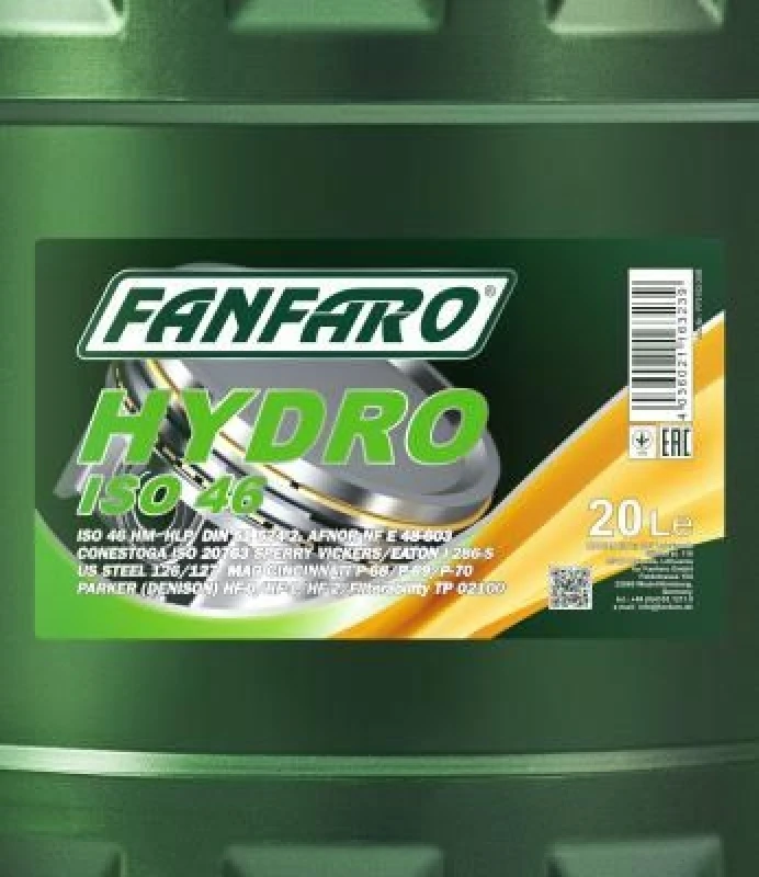 20L Fanfaro ISO 46 Hydrauliköl (FF2102-20) – Bild 4
