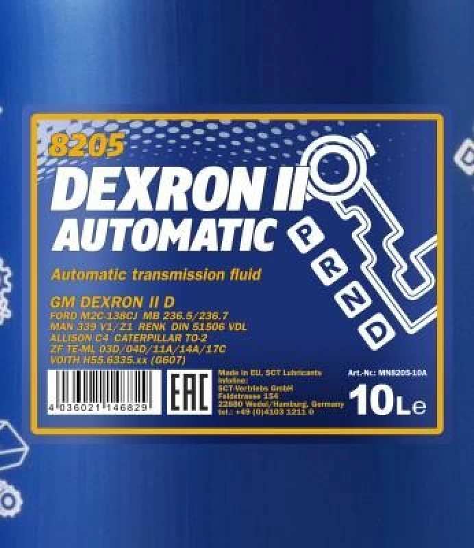 10L Mannol Dexron 2 Automatikgetriebeöl (MN8205-10) – Bild 4