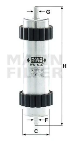 MANN-FILTER Kraftstofffilter (WK 6037)