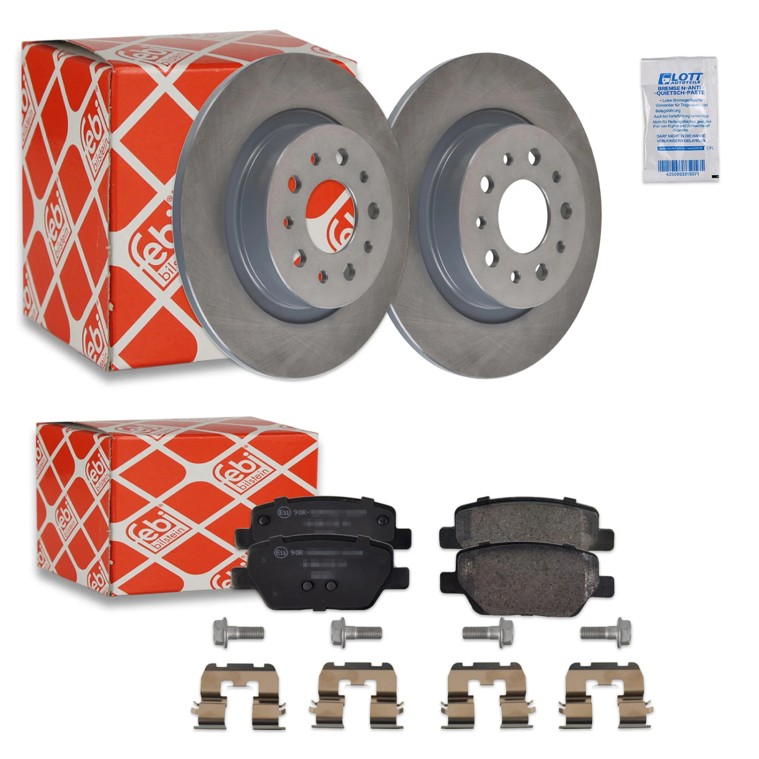 Febi Bremsscheiben + Febi Bremsbeläge (1002780FEBI)