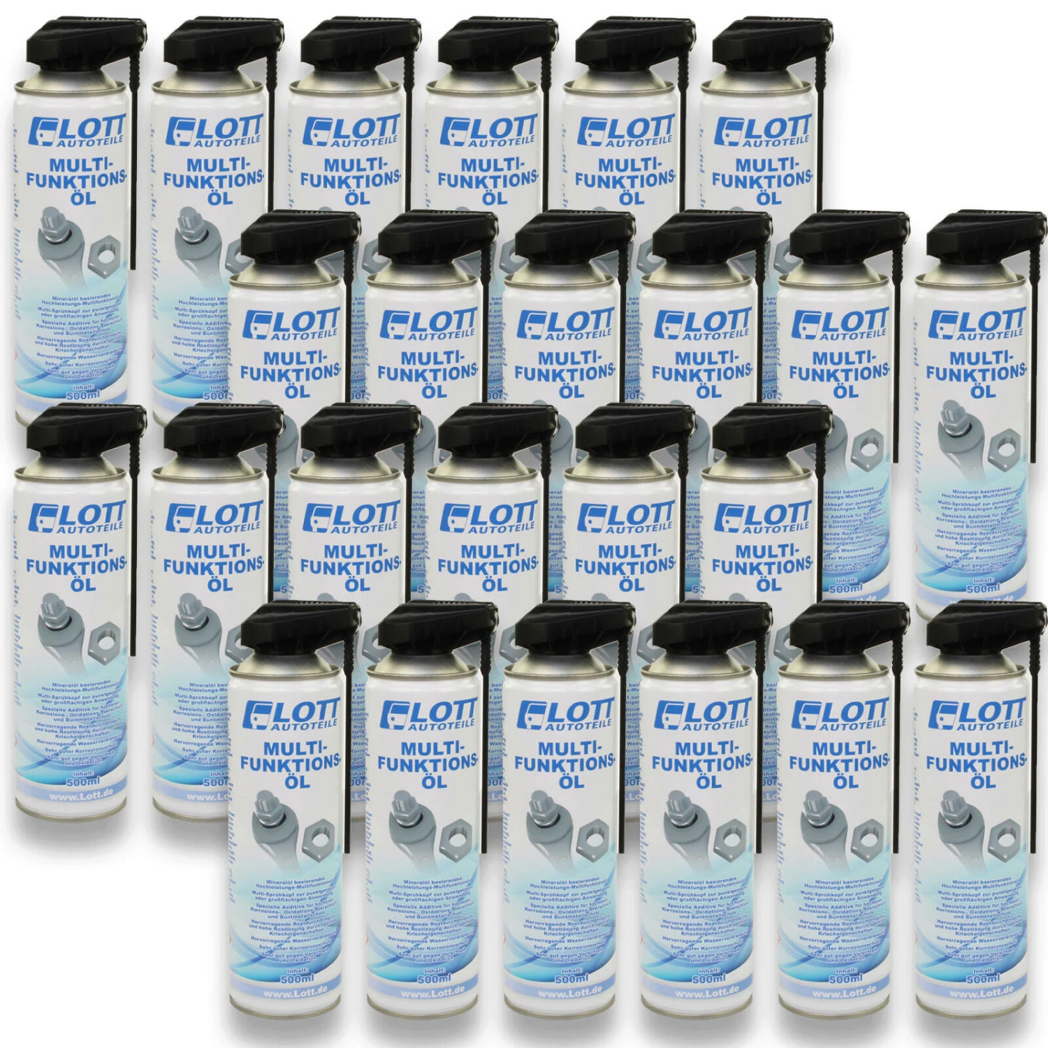 24x Lott Multifunktionsöl Mit 2-Wege Sprühkopf 500ml (MF500)