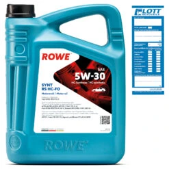 5L ROWE MOTORÖL HIGHTEC SYNT RS SAE 5W-30 HC-FO (20146-0050-99)