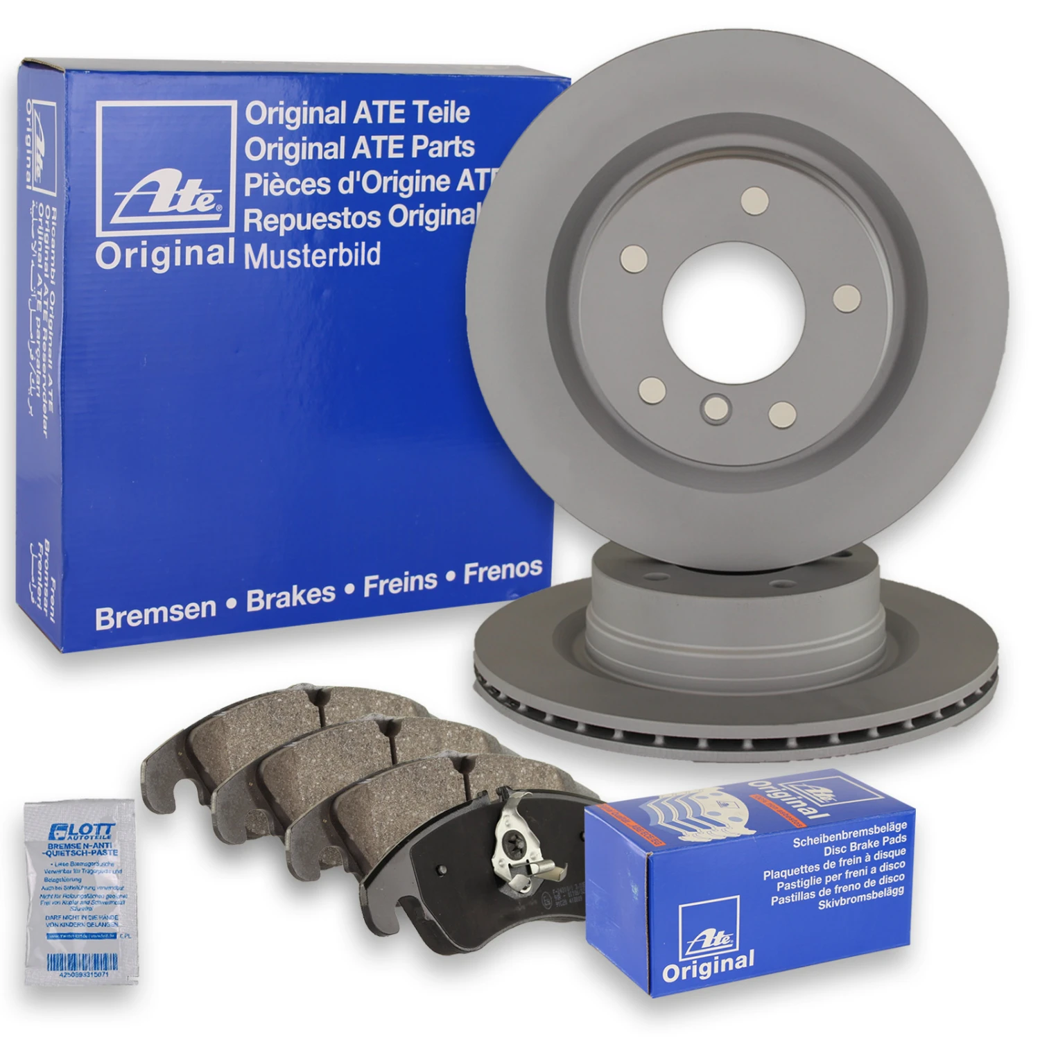 ATE BREMSSCHEIBEN + ATE BREMSBELÄGE (1000676ATE)