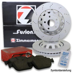 ZIMMERMANN Bremsscheiben + Zimmermann Bremsbeläge (1001402ZMANN)